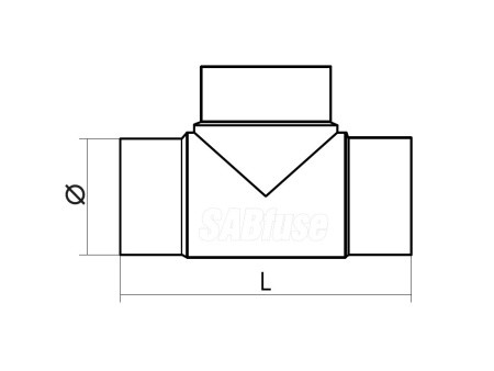 ТРОЙНИК ЛИТОЙ ДЛИННЫЙ 90° TEE PE100 PN16 D40 ТРОЙНИК ЛИТОЙ ДЛИННЫЙ 90° TEE PE100 PN16 D40
